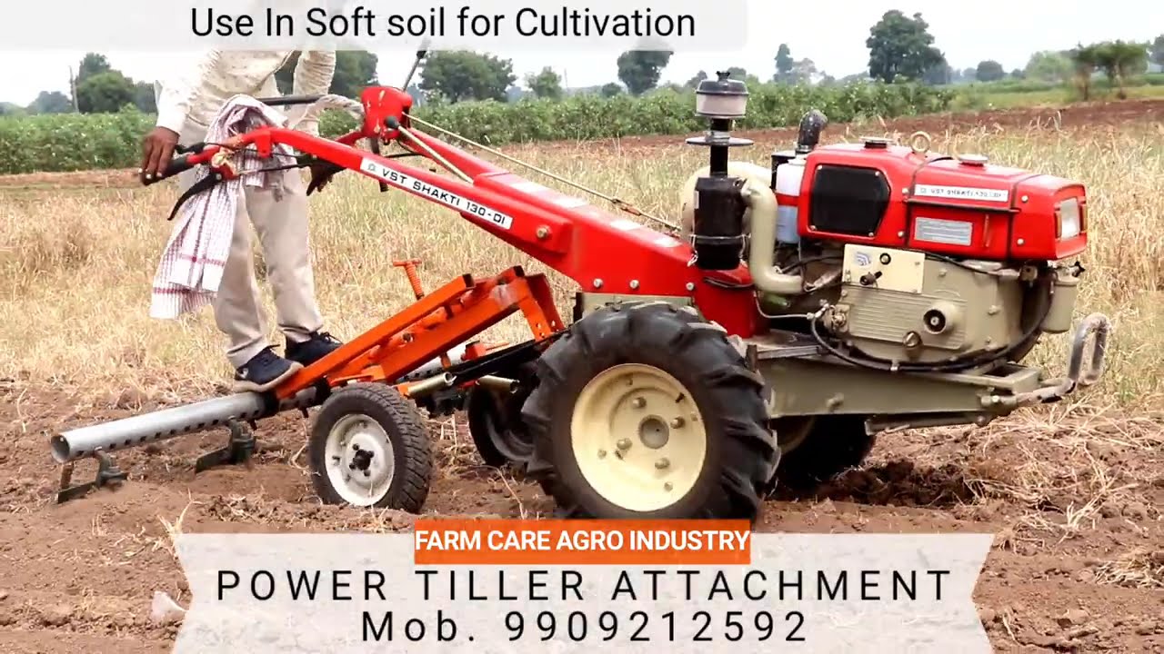 VST SHAKTI 130DI Power Tiller with All Attachments