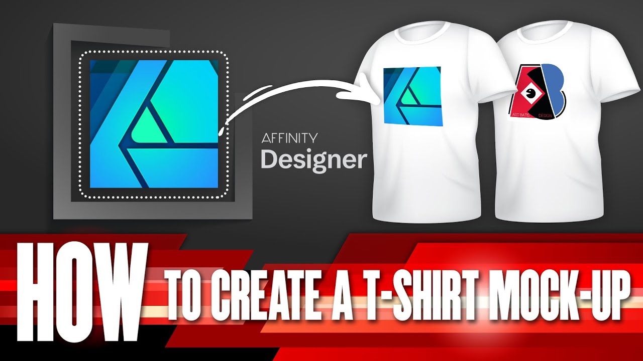 How to create a t-shirt mock-up in Affinity Designer - YouTube