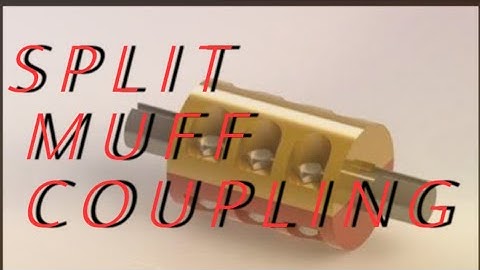 Design of split muff coupling.