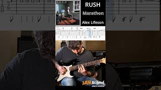 Rush Marathon Alex Lifeson Guitar Solo with TAB #rush #shorts