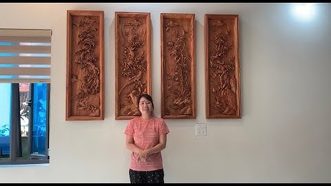 bàn giao tranh đồng quê và tứ quý về nam định  - Báo giá tranh gỗ treo tường đồng quê tứ quý đẹp