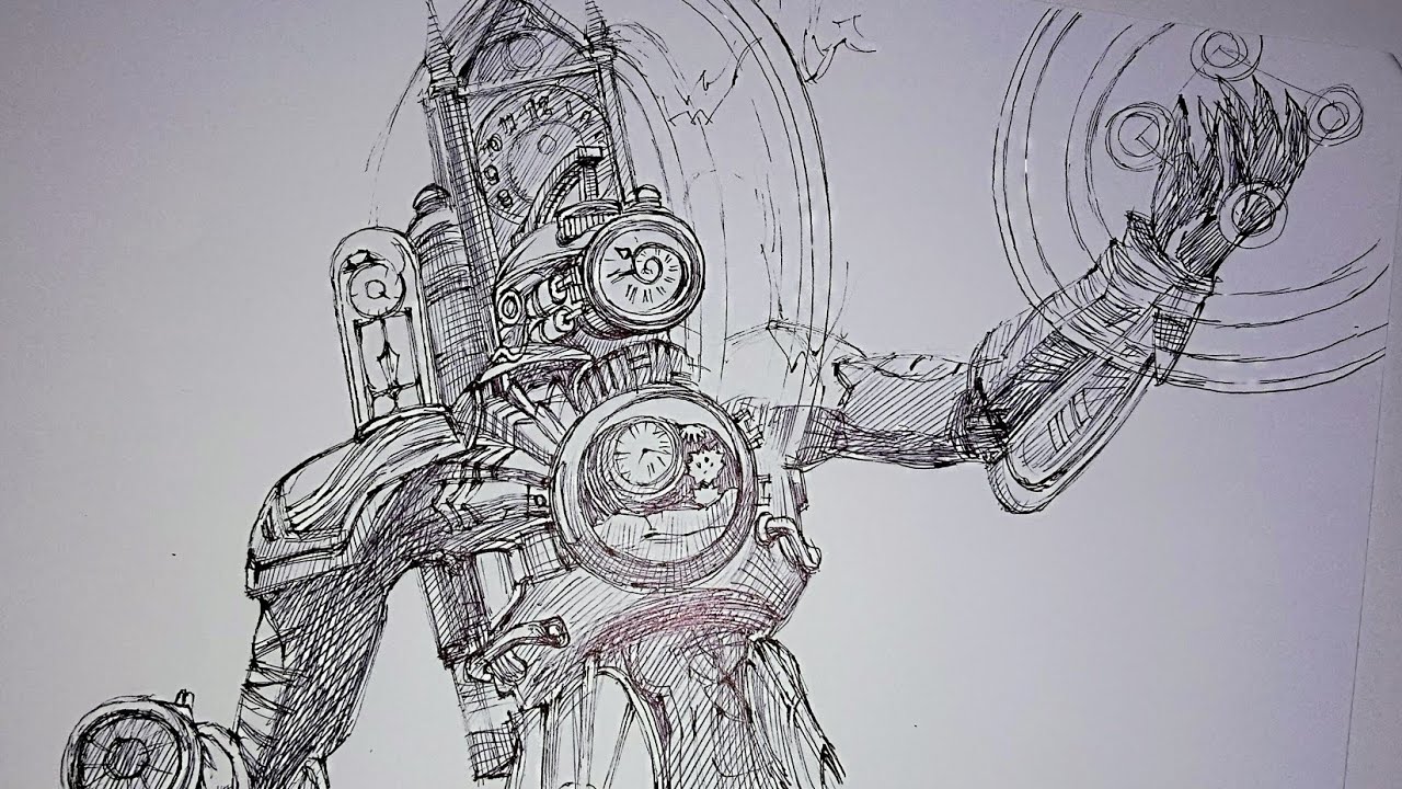 Titan Timerman ,Titan Clock Man ,⏰ วาดเส้น YouTube