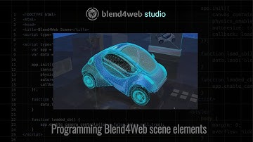 Blend4Web scene elements programming