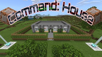Self Building House | Minecraft Bedrock Creation with Command Map | Downloadable