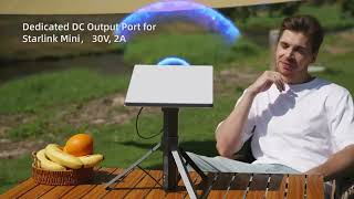 45000mAh Adjustable Starlink Mini Power Mount 🔋 Portable Power Anywhere | Off-Grid Ready