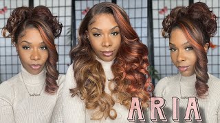 Cute Up Do Wig | Wig Show & Tell | Outre Perfect Hairline 13x6 Lace Frontal Wig - Aria