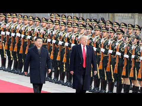 直播回看：习近平主席举行仪式欢迎美国总统特朗普访华/ Xi holds welcome ceremony for Trump | CCTV