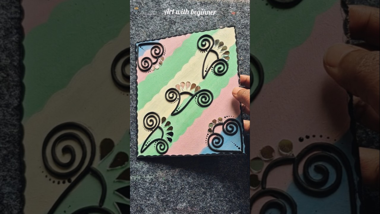 lippen art new design 🎨 #art #diy #lippanartwork #painting #viral #craft #trending