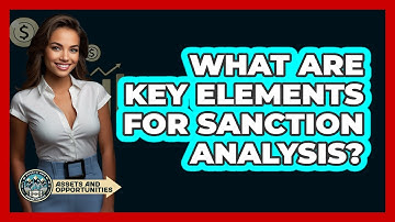 What Are Key Elements For Sanction Analysis?
