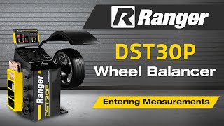 Ranger DST30P Wheel Balancer - Finding and Entering Wheel Measurements