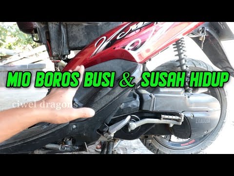 Memperbesar api busi di yamaha mio. 