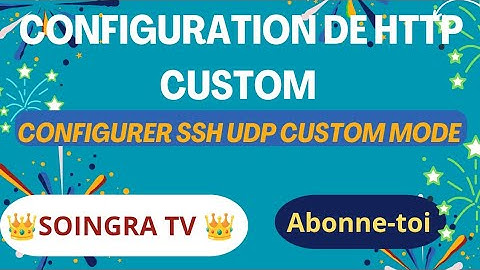 HTTP CUSTOM: CONFIGURATION SSH EN UDP CUSTOM MODE