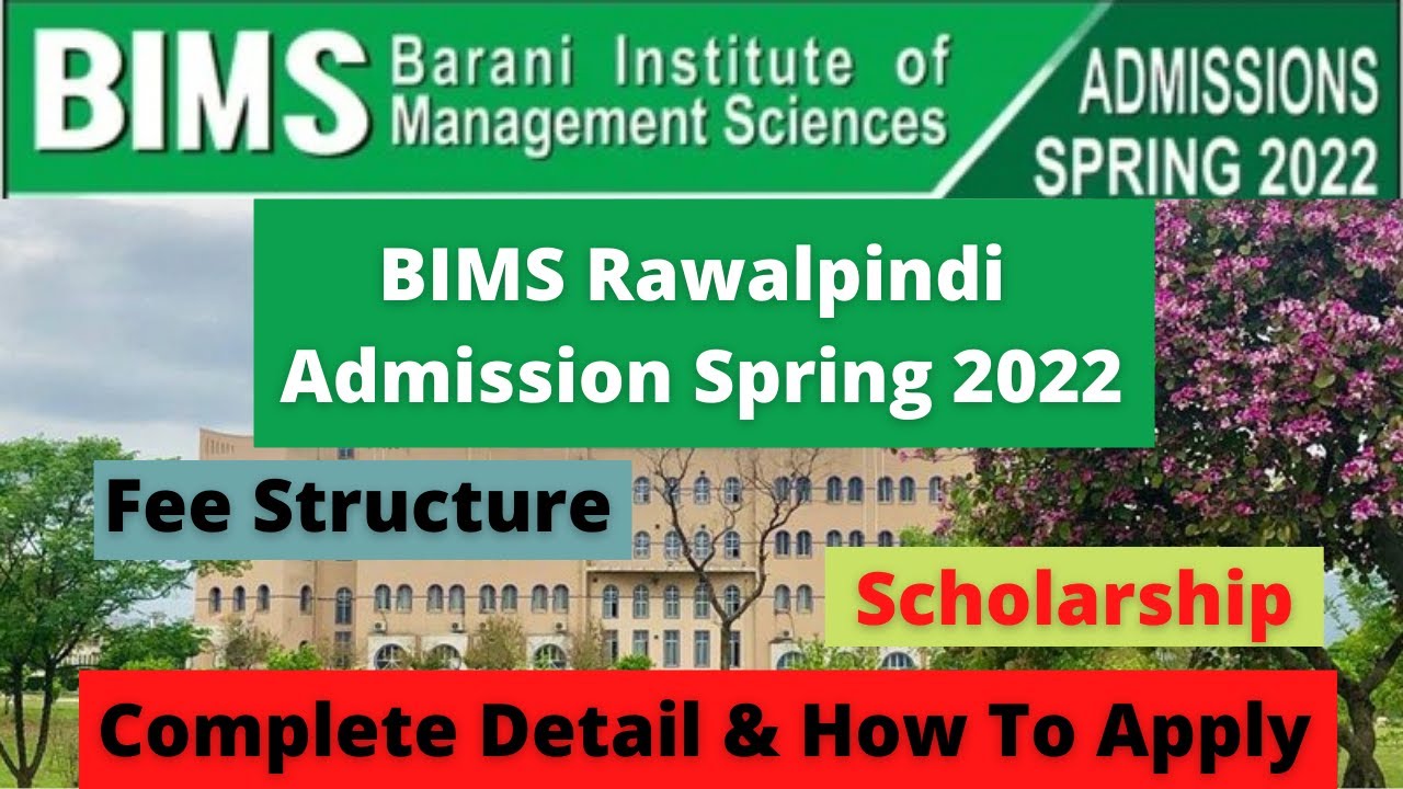 BIMS Rawalpindi Spring Admissions 2022 Fee Structure Barani