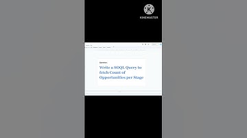 Scenario 2 #soql #salesforce #sql #java #javascript #job #interview #question #education #mysql