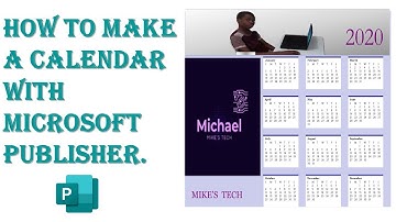 How to create a calendar with Microsoft publisher.