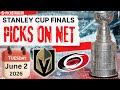 Picks On Net | Vegas Golden Knights vs Carolina Hurricanes Game 1 | Tuesday June 2nd, 2026
