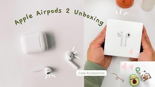 Apple AirPods 2 Unboxing / Cute Accessories Haul