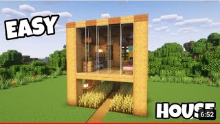 Minecraft How to make a survival house @INDKhushal