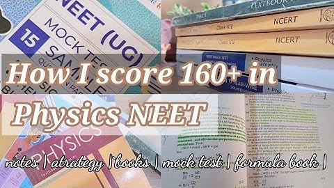 How i score 160+ in Physics NEET 📚 | NEET 2023 physics strategy  |Study Thrills |#neet2023 #physics