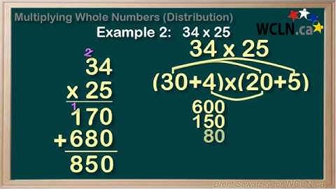 WCLN - Math - Multiplying Whole Numbers (Distribution)