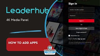 How To Add Online Streaming Apps To The Leaderhub 4K Media Panel
