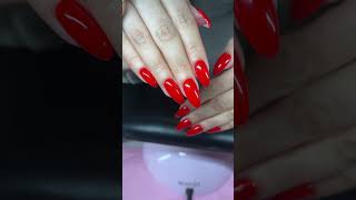 a gorgeous red, DND- ferrari red ❤️ #nails #nailinspo #dndpolish