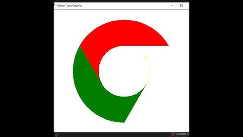 Google Chrome ICON using python turtle