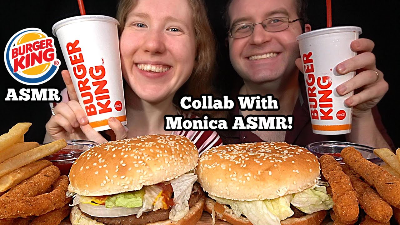 ASMR BURGER KING WHOPPER MUKBANG (No Talking) EATING SOUNDS