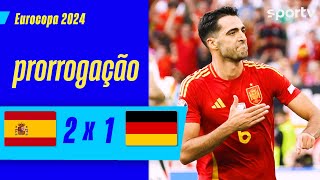 Thumbnail for ESPANHA 2 X 1 ALEMANHA | MELHORES MOMENTOS | PRORROGAÇÃO | EUROCOPA 2024 | sportv
