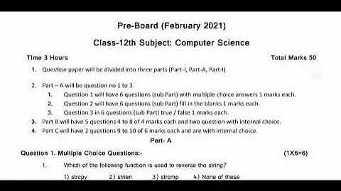 12th class computer real paper 25 Feb 2021| 100% original #pseb #trendyedu