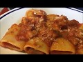 Paccheri al ragù di pancettona di maiale (i sapori di una volta)