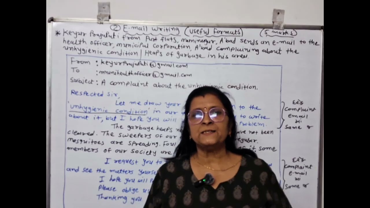 LECT-8 COMPLAINT EMAIL FORMAT MOST IMP FOR STD-9,10,11,12 ENGLISH GRAMMAR SERIES BY CHANDRIKA PATEL 