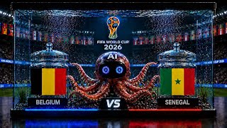 🐙 AI Octopus Predicts Belgium vs Senegal | FIFA World Cup 2026 Round of 32 Prediction 🇧🇪🇸🇳