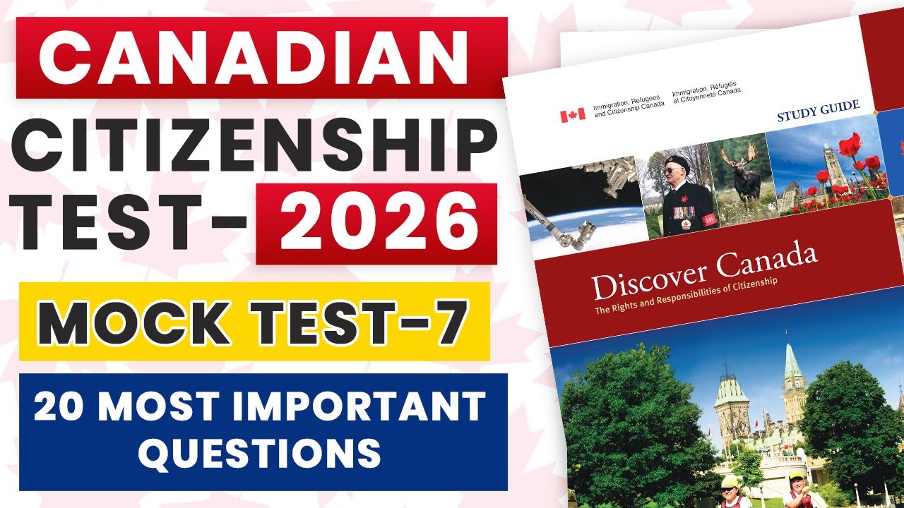 MOCK TEST 7 – 2026 CANADA CITIZENSHIP TEST PREPARATION (DISCOVER CANADA) #CanadianCitizenshipTest