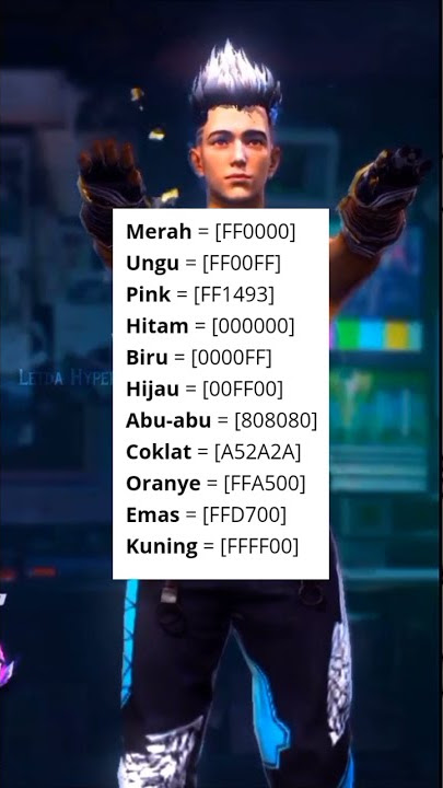 nih buat Warna teks bio ff
