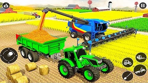 Driving Modern Tractor Farming Simulator 3D - New Tractor Games - Android Gameplay