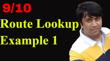 9/10 - Routing Table Data Structure | Route Lookup Example 1 | Udemy Course