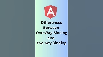 Difference between one way and two way binding in angular. #interview #learning #frontend #education