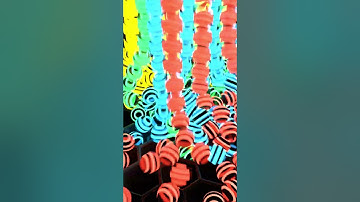 Into The Honeycomb Glowing Balls Drop  #satisfying #glowing #3danimation #blender #ball #marbles