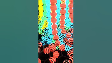 Into The Honeycomb Glowing Balls Drop  #satisfying #glowing #3danimation #blender #ball #marbles