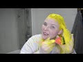 Dyeing My Hair Yellow using Crazy Color