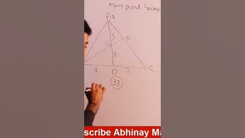 Mass point geometry by abhinay sir