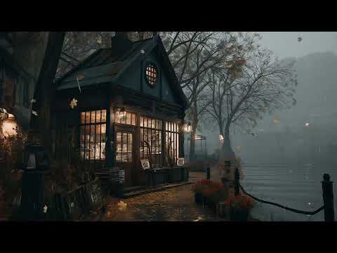 Coffee Shop By The Lakeside Ambience In Rainy Victorian London Autumn Dark Academia Coffee Shop By The Lakeside Ambience In Rainy Victorian London Autumn Dark Academia