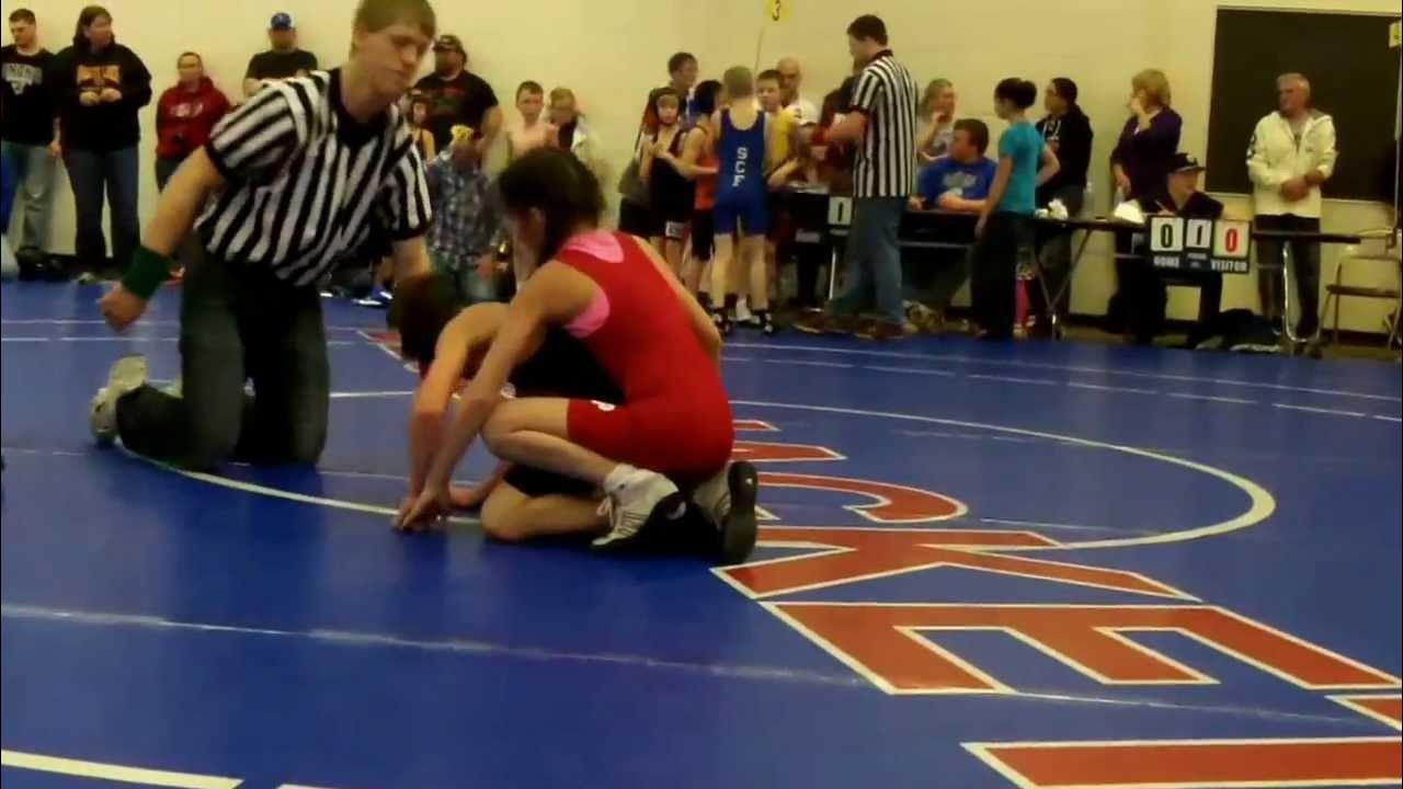 Youth wrestling girl the guillotine wrestling technique YouTube