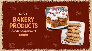 Delicious Bakery Products After Effects slideshow