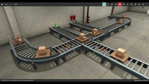 Factory IO multi-conveyor feed example