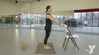 At-Home Yoga with Jill Meadows - Down Dog Chair Modification