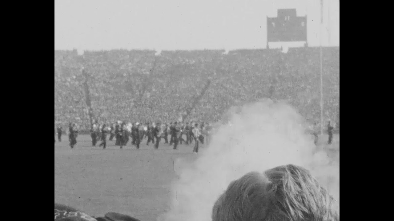 University of Michigan Football Game Circa 1949 (Original Footage)