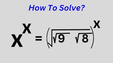 A Nice Math Olympiad Challenge X=? | You Should Learn This Trick.