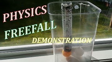Slinky and Ball / String and Ball - Freefall-Acceleration Demo